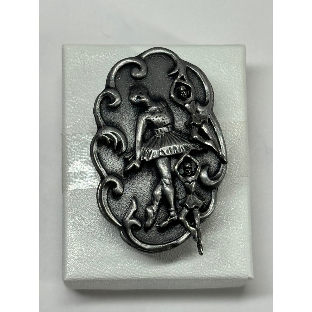Torino Pewter Ballerina Jewelry Set Necklace Earring Trinket Box Kids New in Box